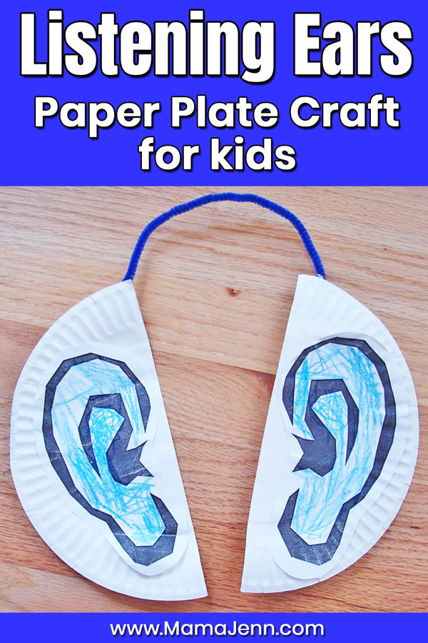 Paper Plate Listening Ears Craft for Kids