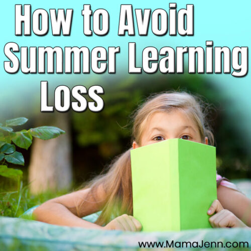 girl looking over book with text overlay How to Avoid Summer Learning Loss