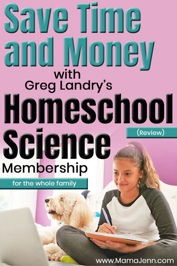 girl looking at laptop with test overlay Save Time and Money with Greg Landry's Homeschool Science Membership for the whole family (Review)