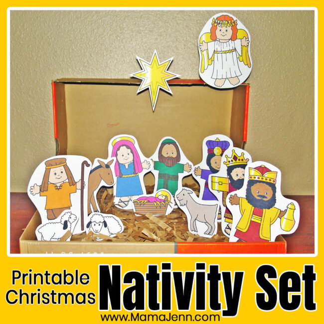 Cute Printable Nativity Set