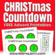 Advent Christmas Countdown Printables