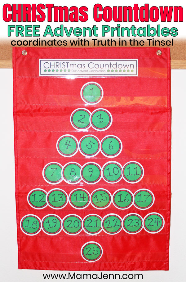 Advent Christmas Countdown Truth in the Tinsel FREE