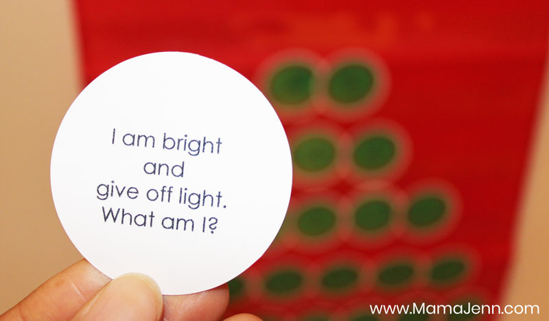 Christmas Countdown Truth in the Tinsel Day 1 Card