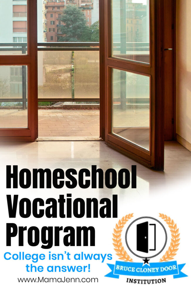 Bruce Cloney Door Institute Homeschool Vocational Program