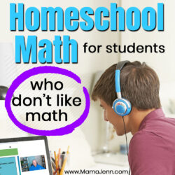 Homeschool Math for Students who Don't Like Math