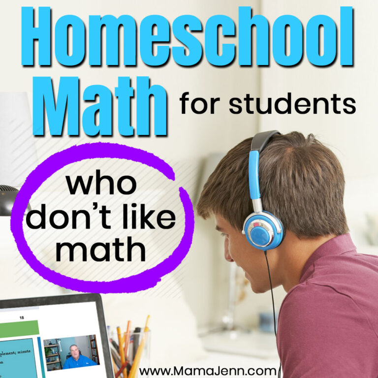 Homeschool Math for Students who Don't Like Math