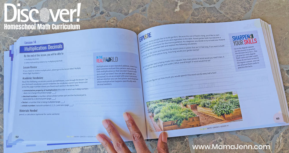 Discover! Curriculum Math 6 Textbook