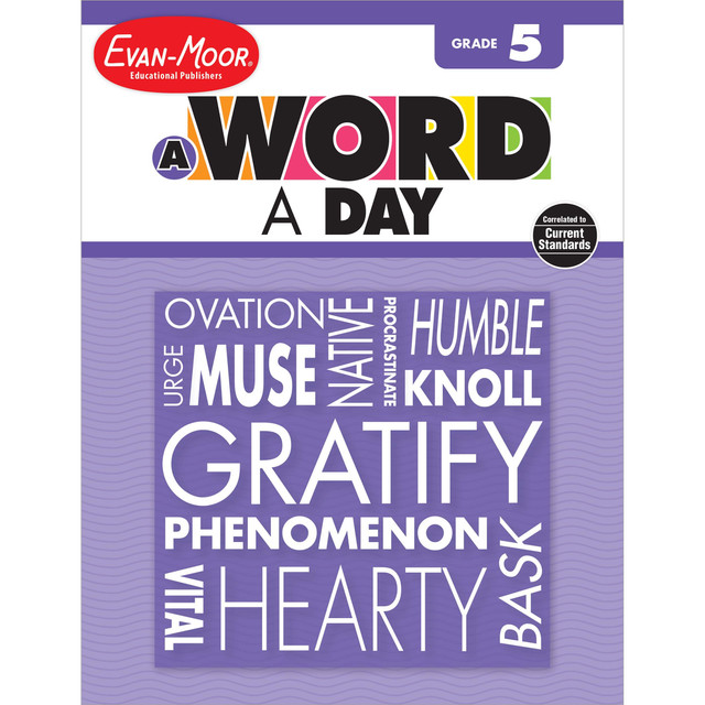 A Word a Day Evan-Moor workbook on Carson Dellosa