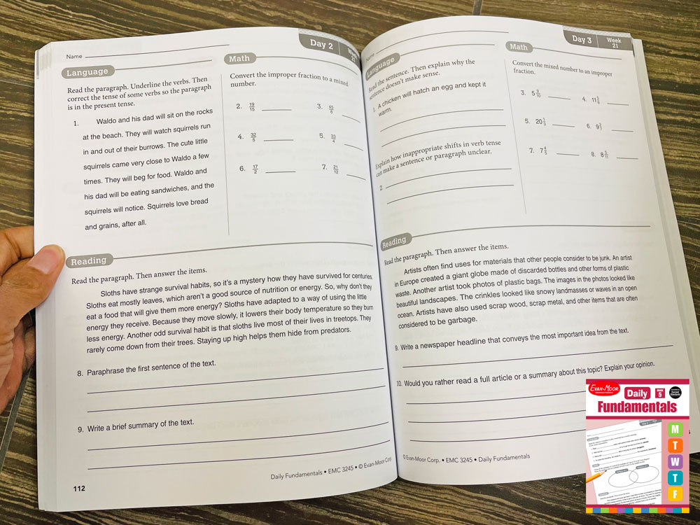 Daily Fundamentals workbook
