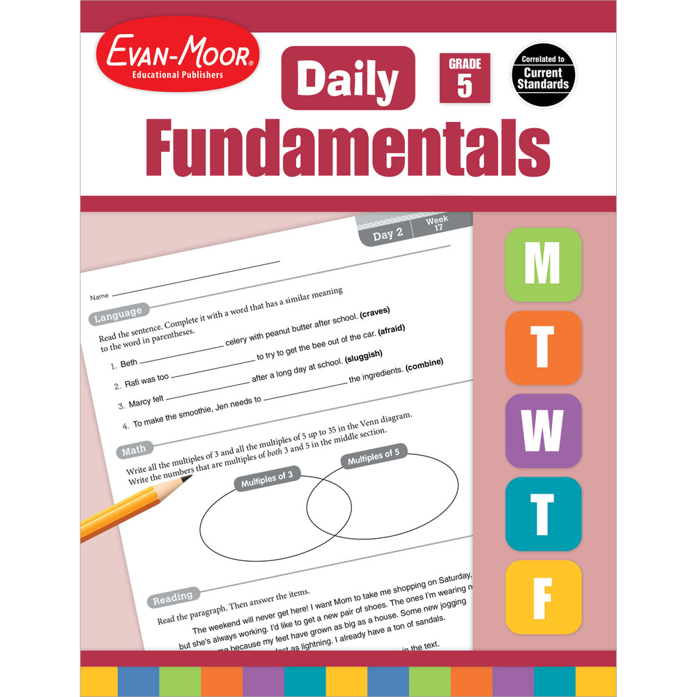 Daily Fundamentals Evan-Moor workbook on Carson Dellosa