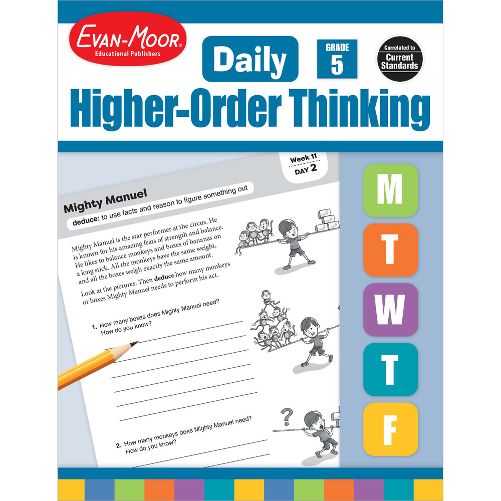Daily Higher-Order Thinking Evan-Moor workbook on Carson Dellosa