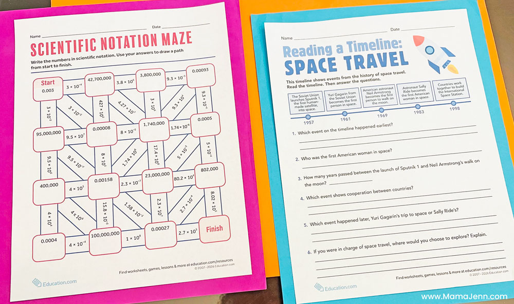 Education.com Worksheets