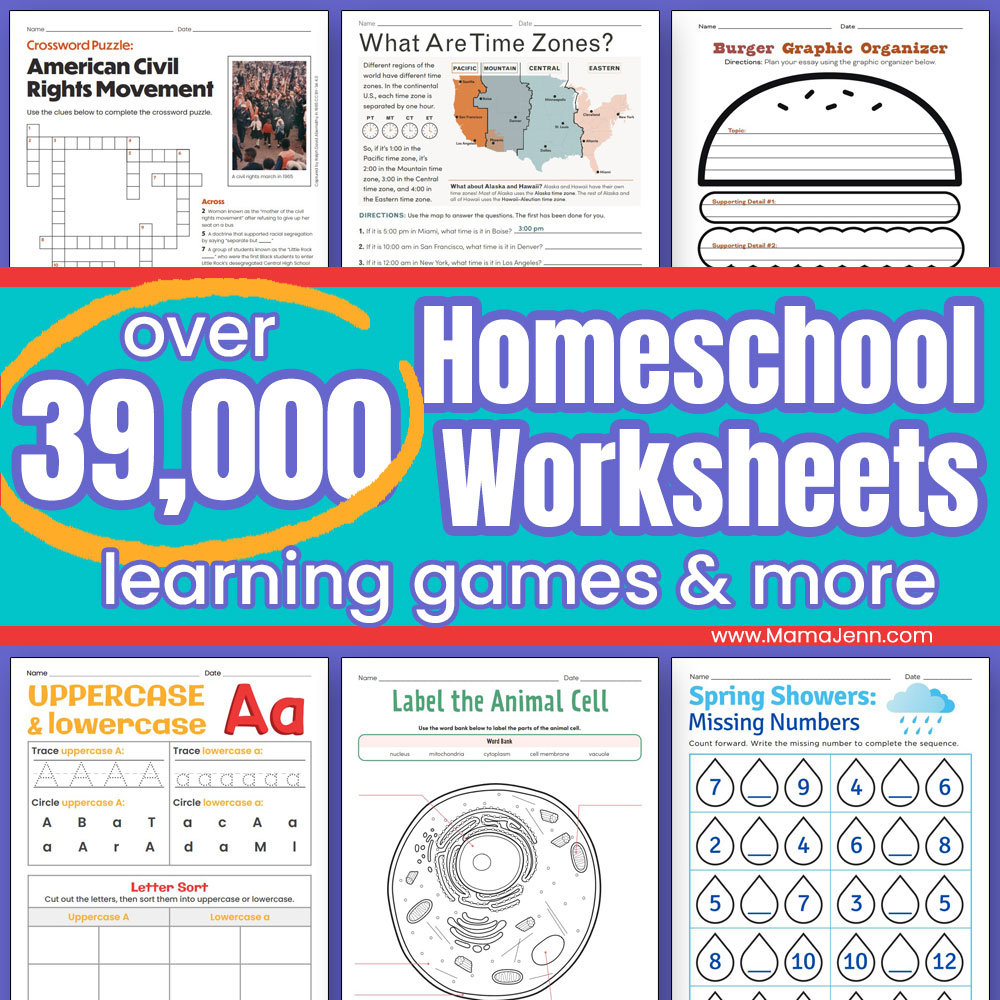 Homeschool Worksheets Education.com