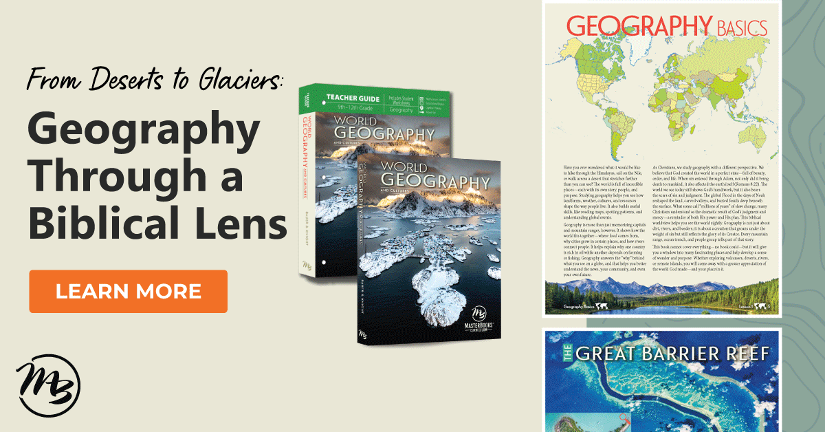 Master Books World Geography Homeschool Curriculum Biblical Lens