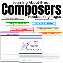 Composers Notebooking Pages